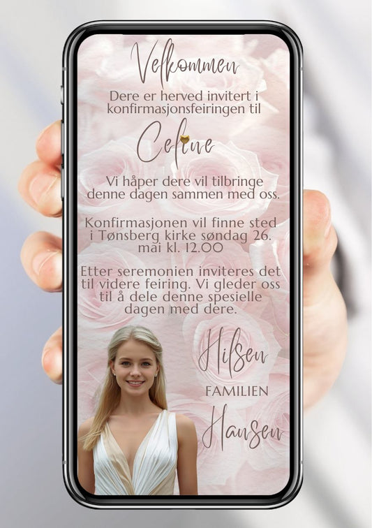 SMS INVITASJON KONFIRMASJON