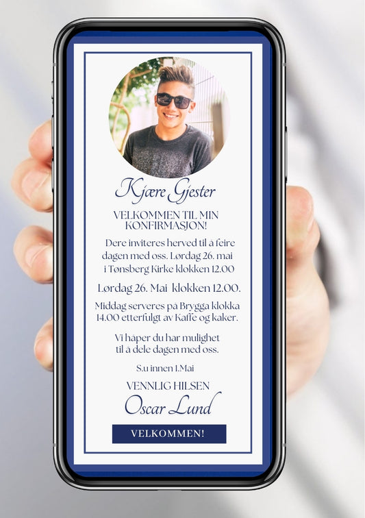 KONFIRMASJON INVITASJON