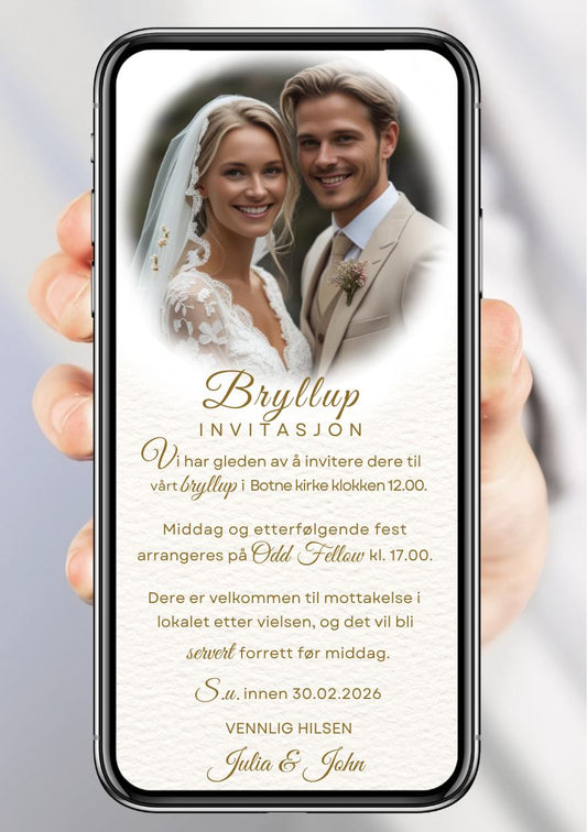 BRYLLUP INVITASJON