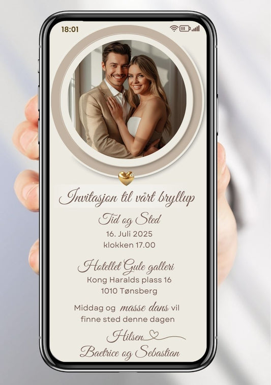 BRYLLUP INVITASJON